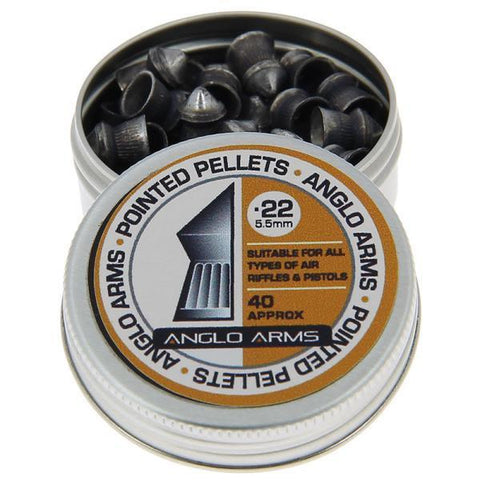 Anglo Arms .22 Pointed Pellets (500] Tin 