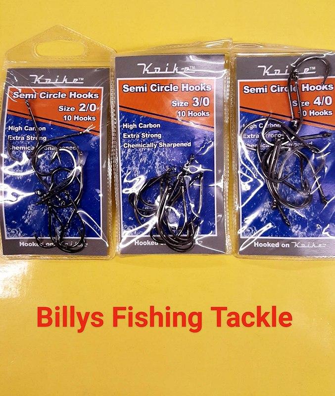 KOIKE SEMI CIRCLE HOOKS 4/0 Quantity 10 Per Pack – Billy's Fishing