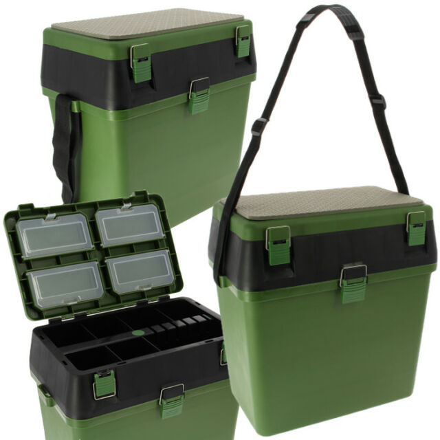 Fishing Fishing Seat & Tackle Box with Shoulder Strap