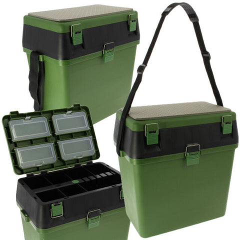 Fishing Fishing Seat & Tackle Box with Shoulder Strap-Billy's Fishing Tackle