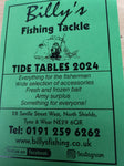 2024 Tide Book For Entrance to River Tyne And Northeast Coast-Billy's Fishing Tackle