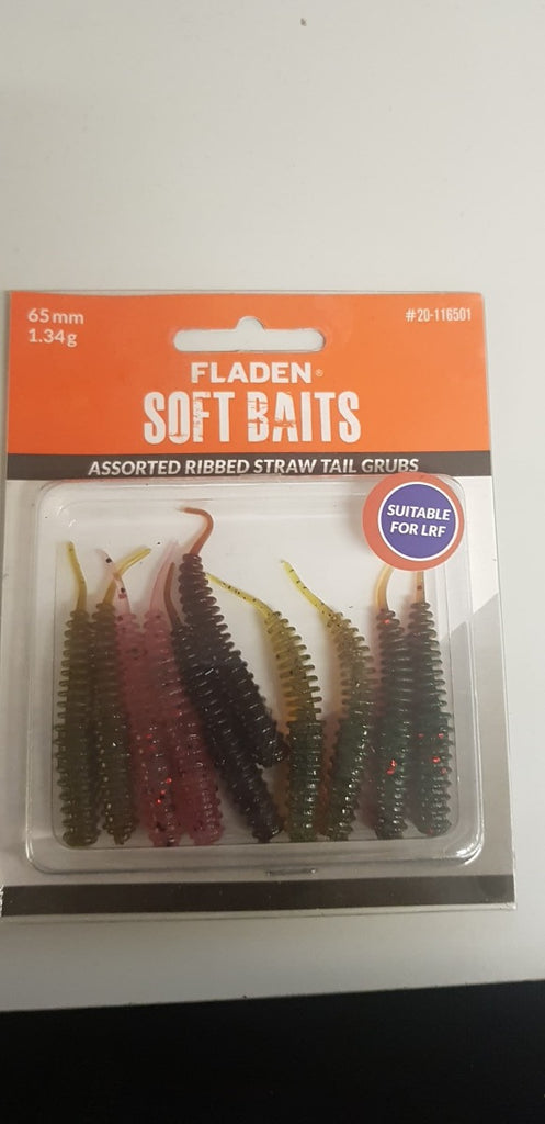 Fladen Soft Baits Assorted Ribbed Straw Tail Grubs LRF Lures – Billy's  Fishing Tackle