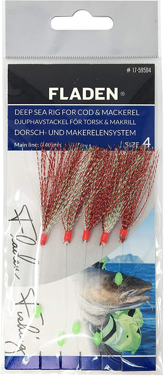 Fladen Sparkling Rig 5 Hook Size 1/0 – Billy's Fishing Tackle