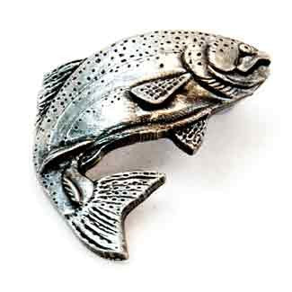 Pewter Trout badge F1 