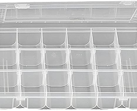 empty fishing lure boxes FLADEN Clear (18 sections) Fishing Terminal Bits Lure Storage Box #19- – Billy's Fishing Tackle