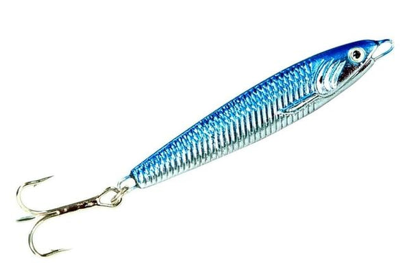 Dennett Saltwater Pro Lead Fish 60g Blue Silver Holo
