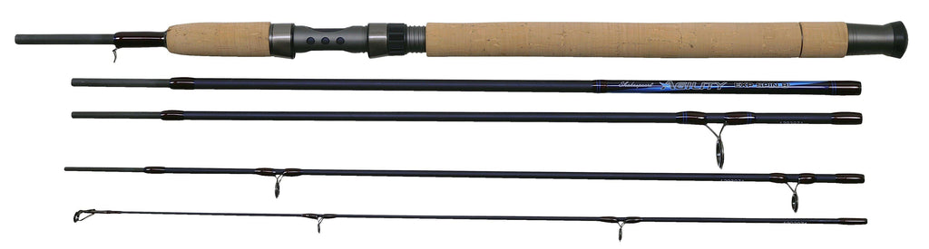 4 Piece 8ft Carbon Spin Travel Rod, Rods