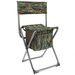NGT Camo Quick Folding Stool with Storage Compartment 