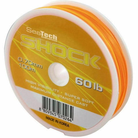 Seatech Shockleader Orange 100m 60lb-Billy's Fishing Tackle