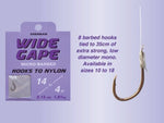 Drennan Wide Gape Hooks to Nylon 
