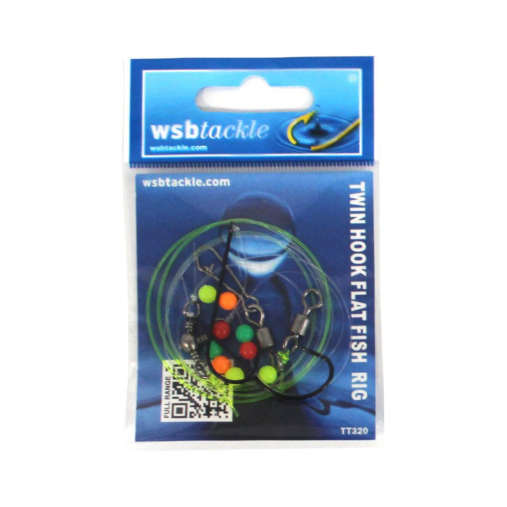 Flatfish Rigs WSB Twin Hook Flat Fish Sea Fishing Flattie Rigs – Billy's Fishing Tackle