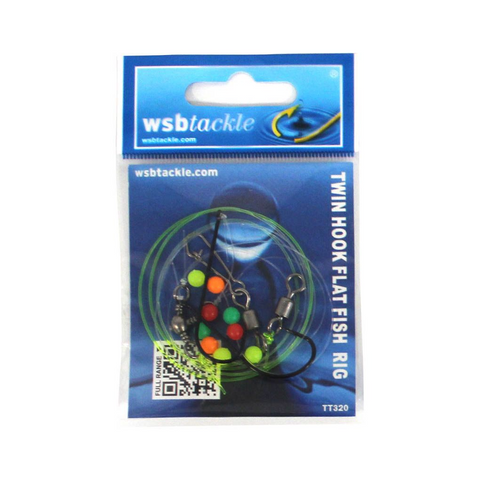 WSB Twin Hook Flat Fish Sea Fishing Flattie Rigs-Billy's Fishing Tackle